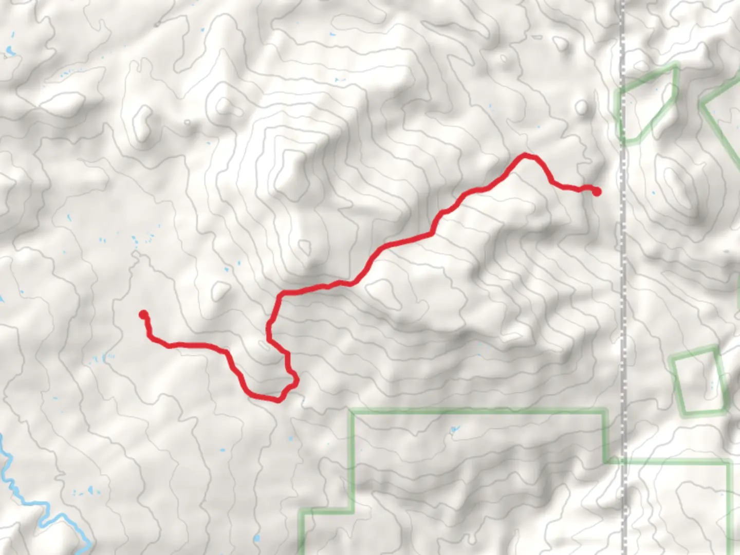 An image depicting the trail Terror Trail and its surrounding area.