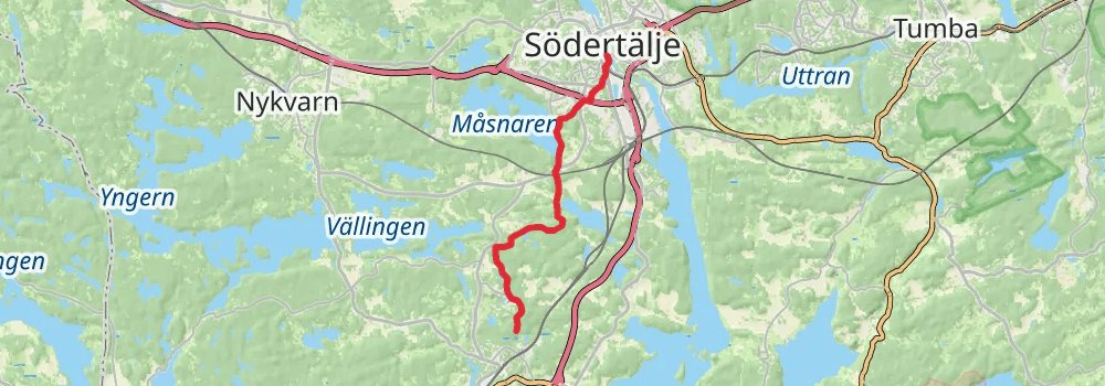 Sörmlandsleden Trail stage 6 Map