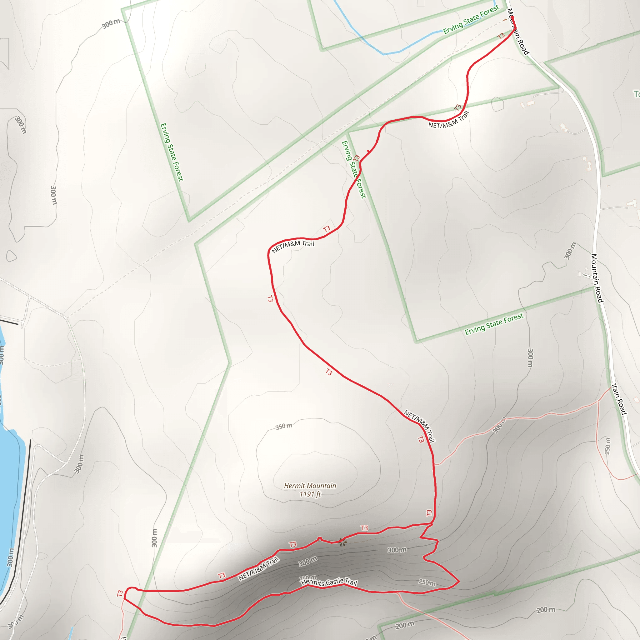 Hermits Castle Trail Loop mobile static map