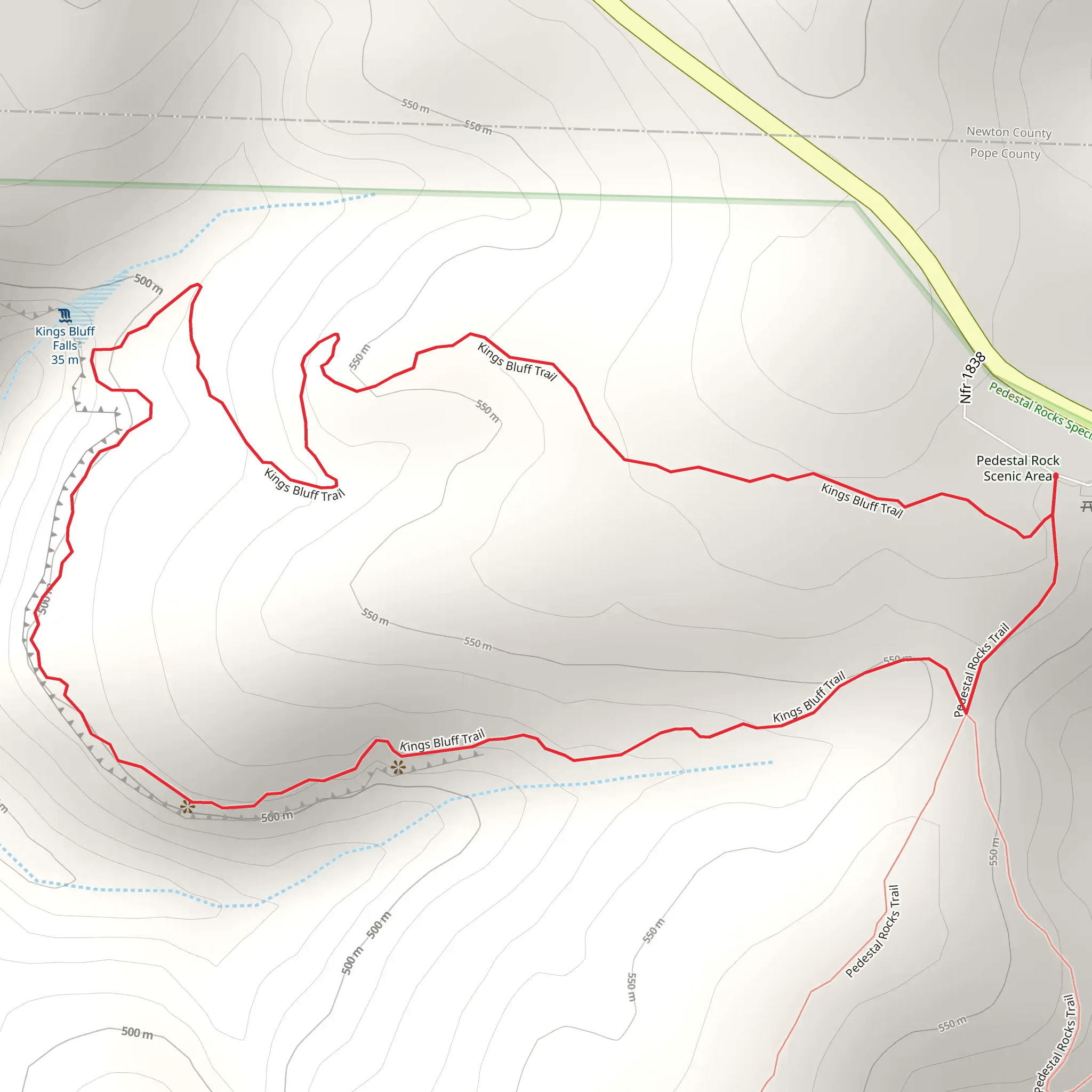 Kings Bluff Loop mobile static map