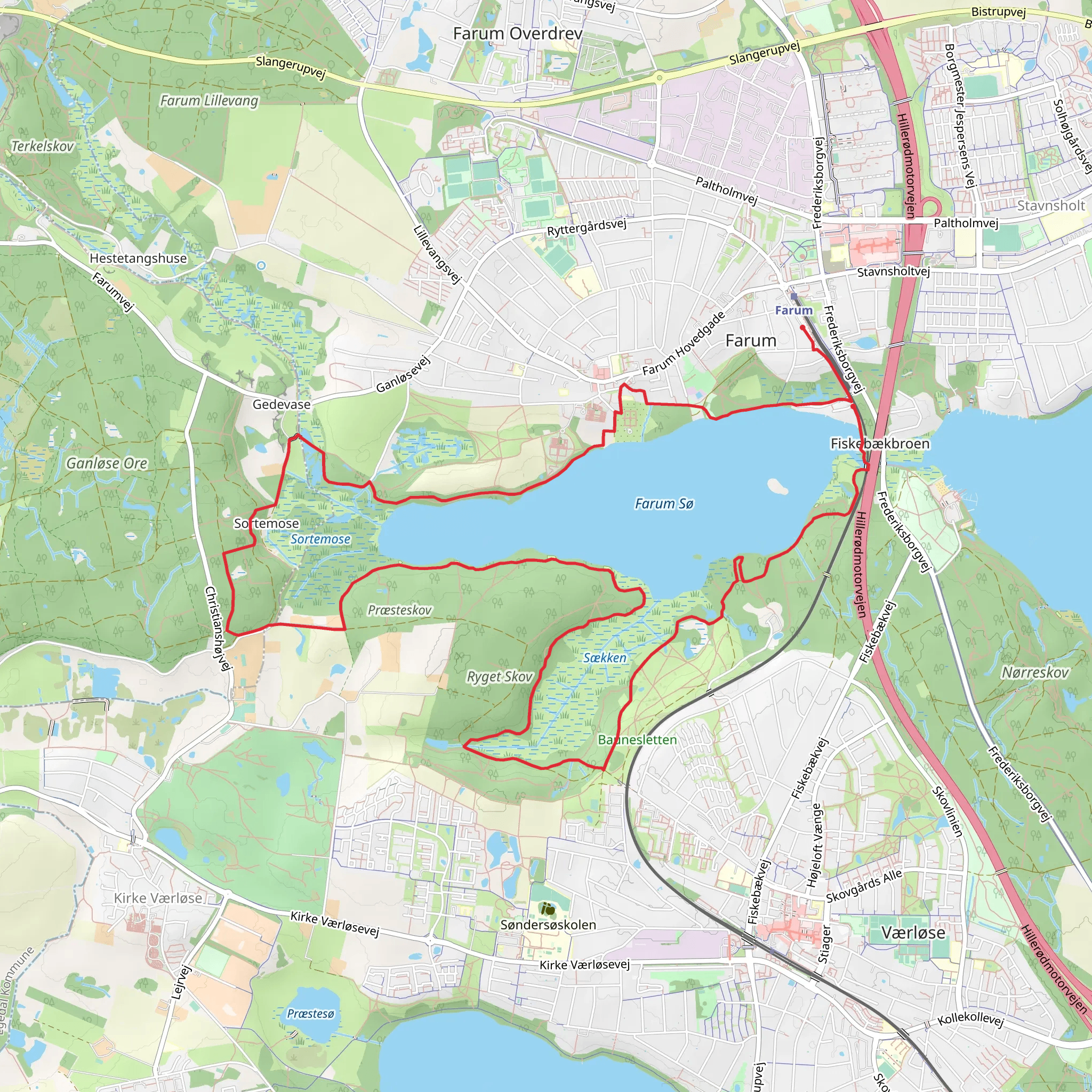 Farum Lake Loop mobile static map