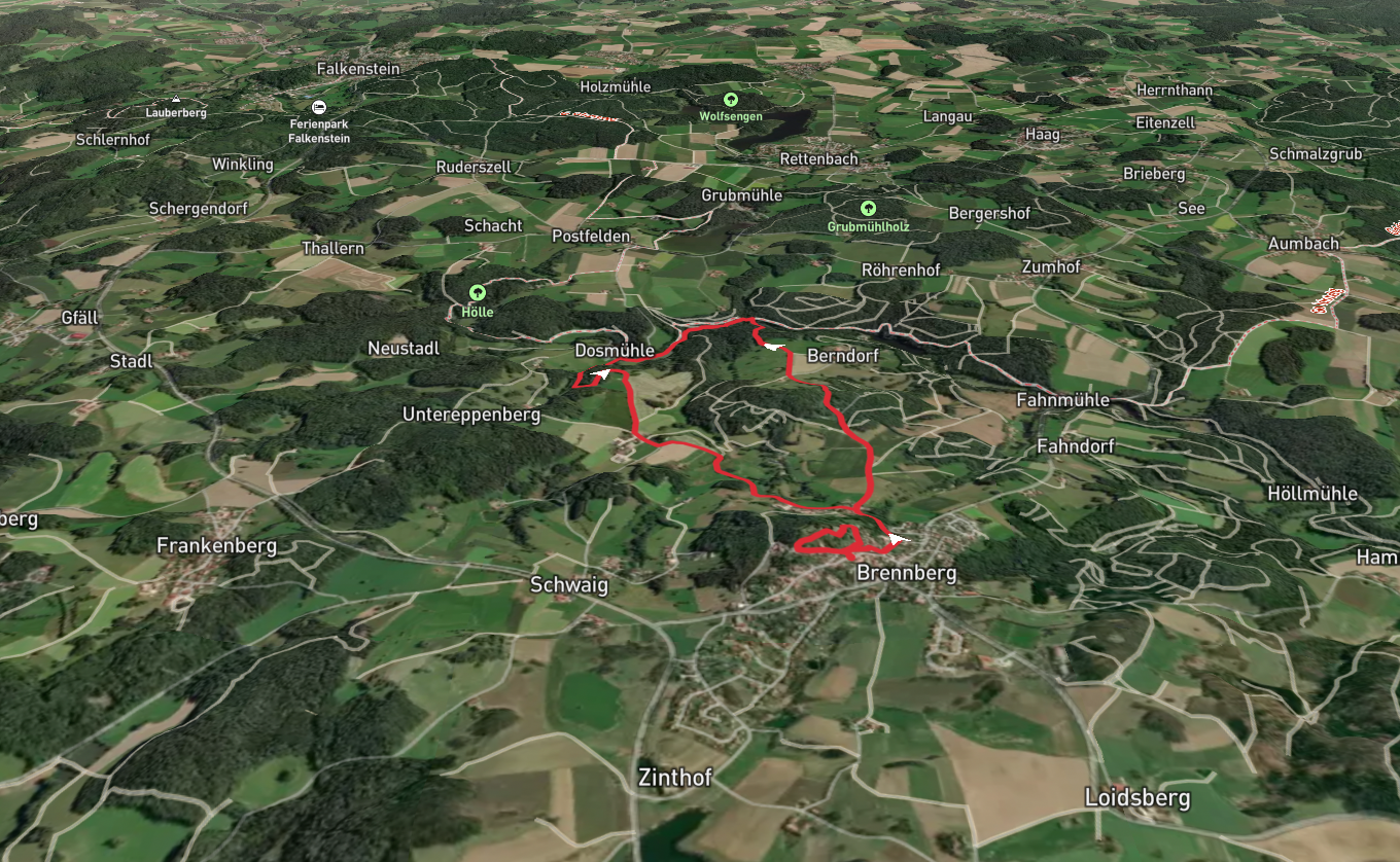 Goldsteig Zuweg and Oberpfalzweg Loop