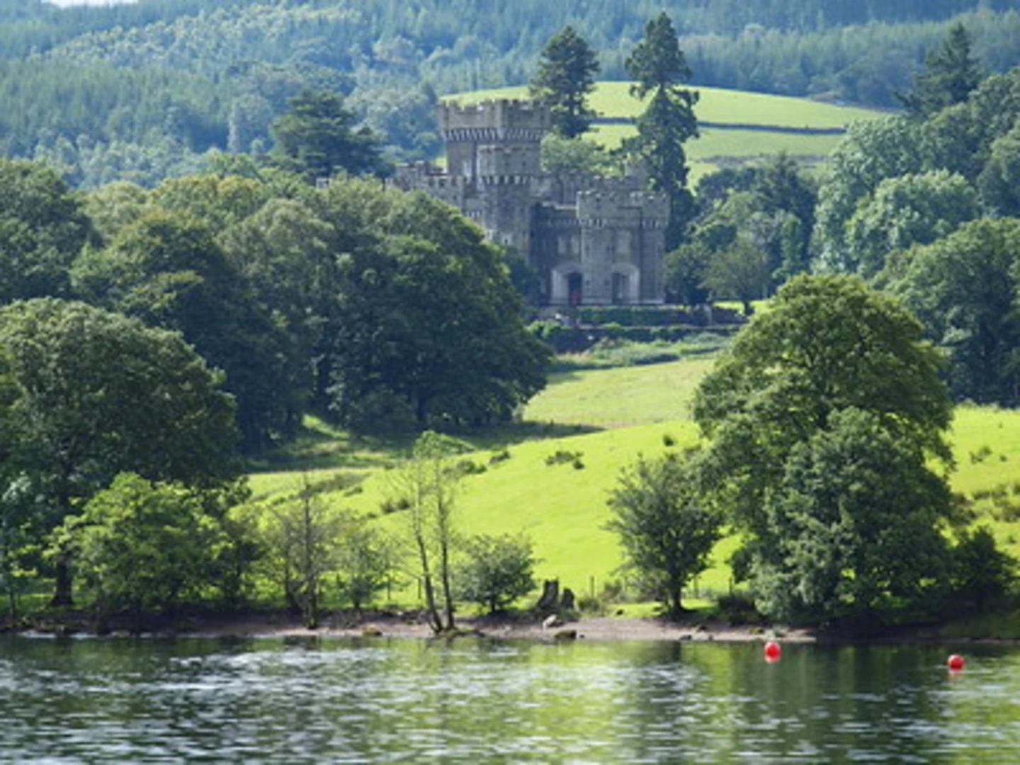 An image depicting the trail Wray Castle to Claife Viewing Station Walk - Windermere and its surrounding area.