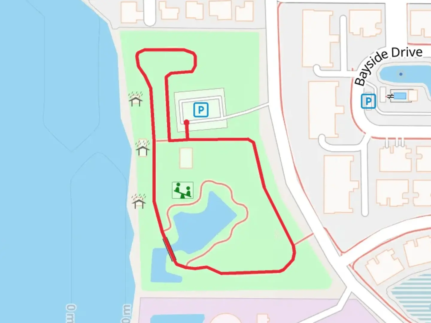 An image depicting the trail Manatee Sanctuary Park Loop and its surrounding area.