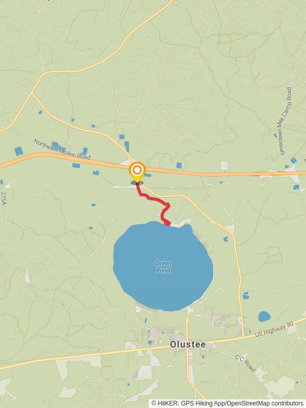 Osceola National Forest Trail mobile static map