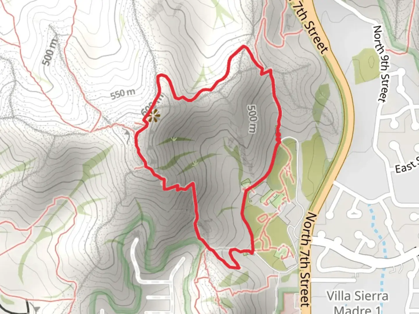 An image depicting the trail North Mountain via North Mountain National Trail and its surrounding area.