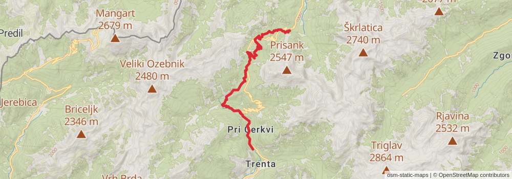 Alpe Adria Walk stage 26 Map