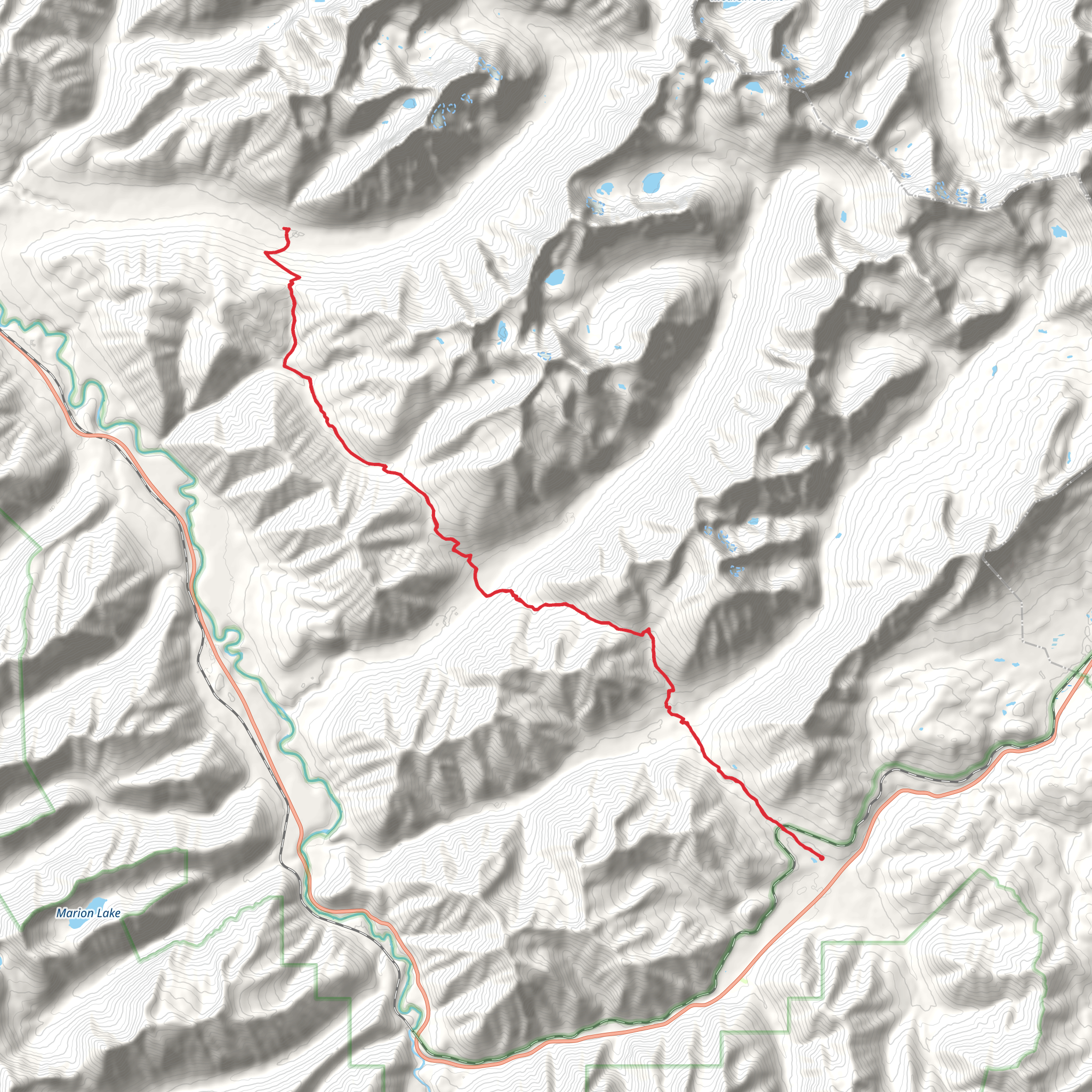 Muir Creek mobile static map