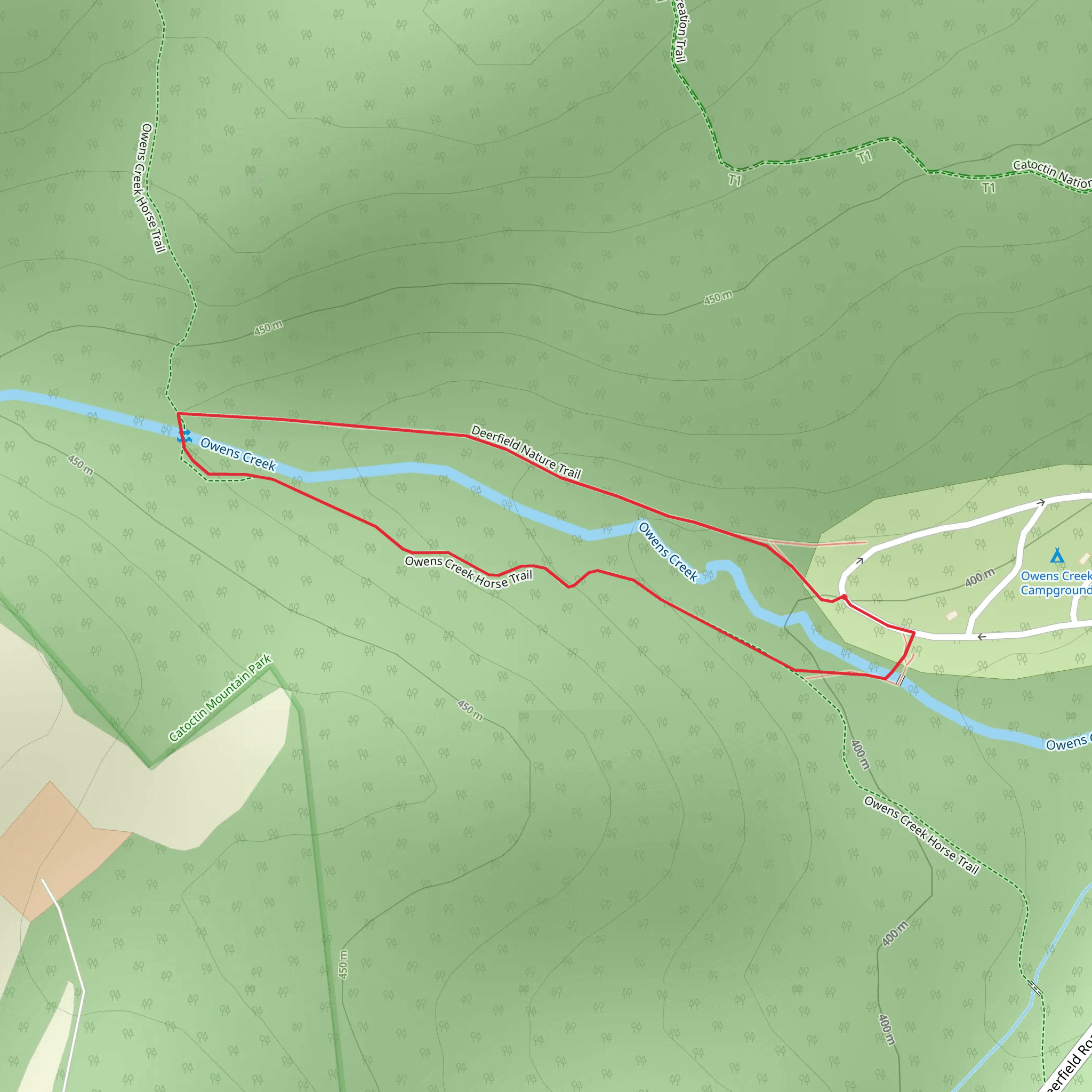 Owens Creek Loop mobile static map