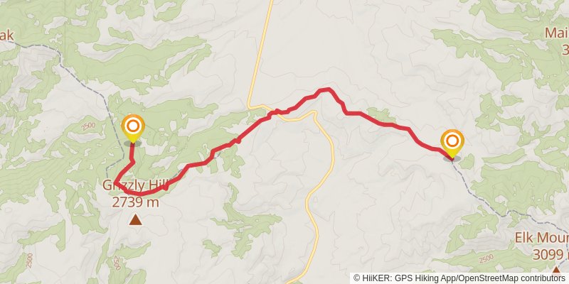 Continental Divide Trail - Montana And Idaho stage 21 Map