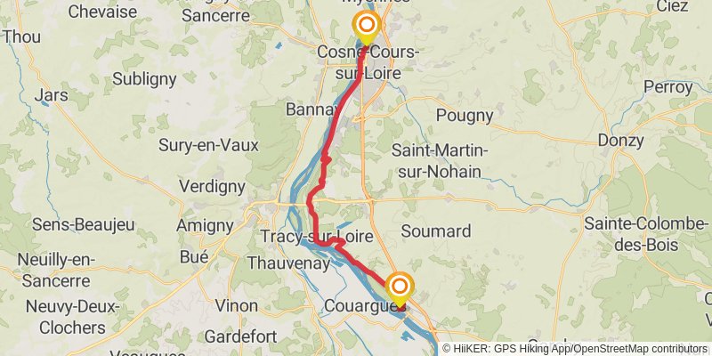 GR 3 - Vallee De La Loire stage 29 Map