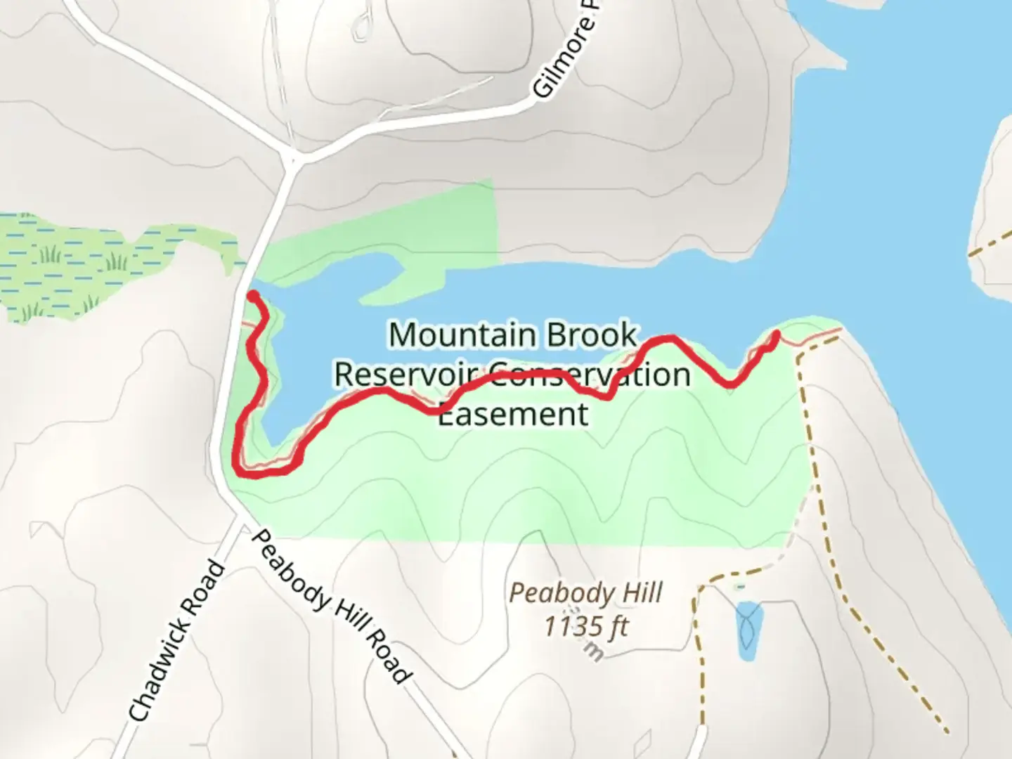 An image depicting the trail Contoocook River and its surrounding area.