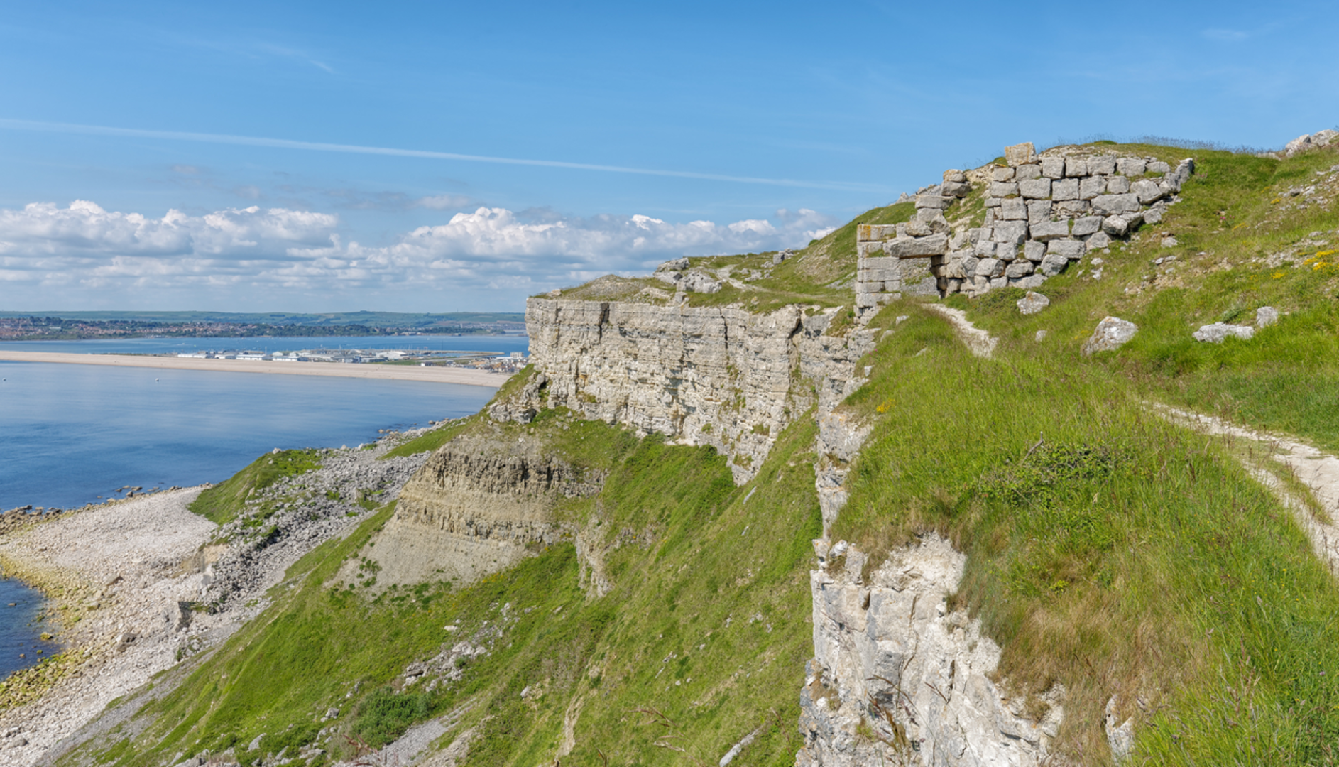 An image depicting the trail Legacy Trail 7 - Around Portland Quarries Walk and its surrounding area.