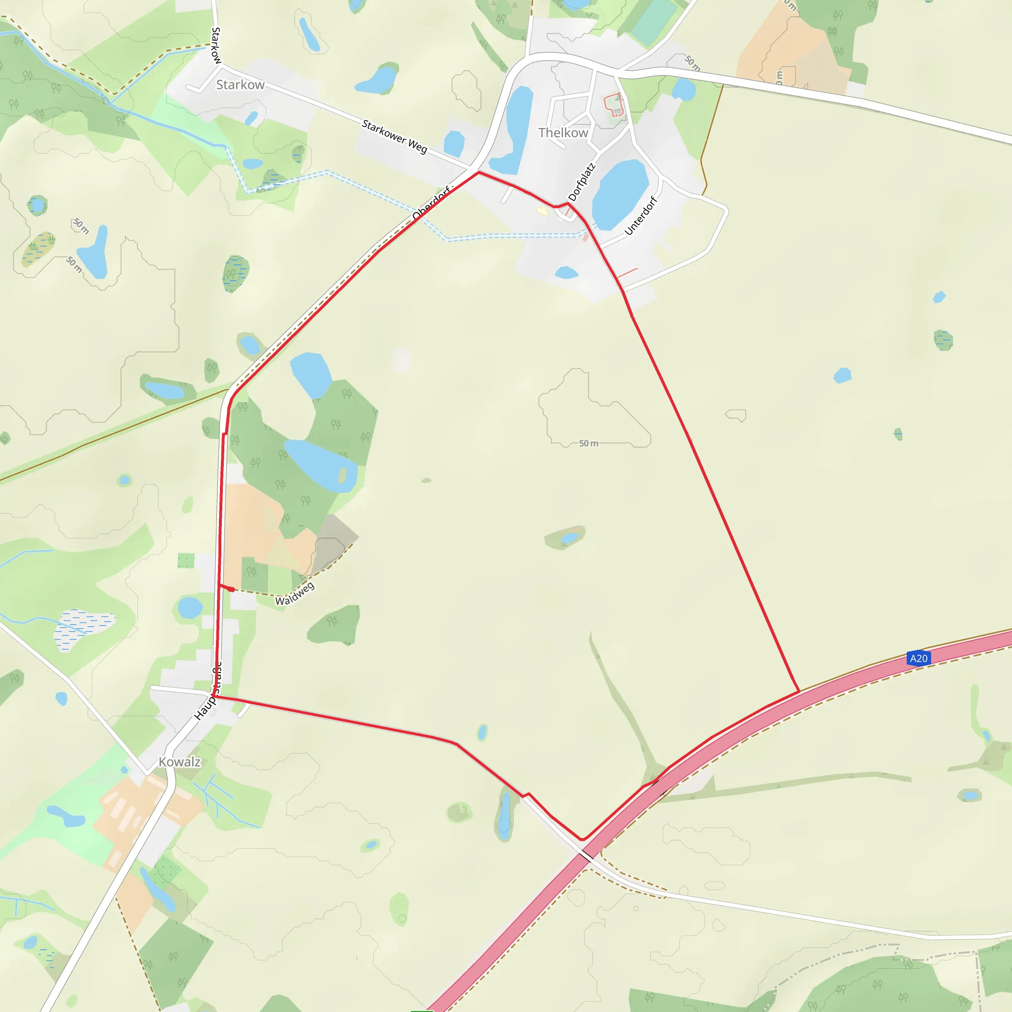 Thelkow Loop mobile static map