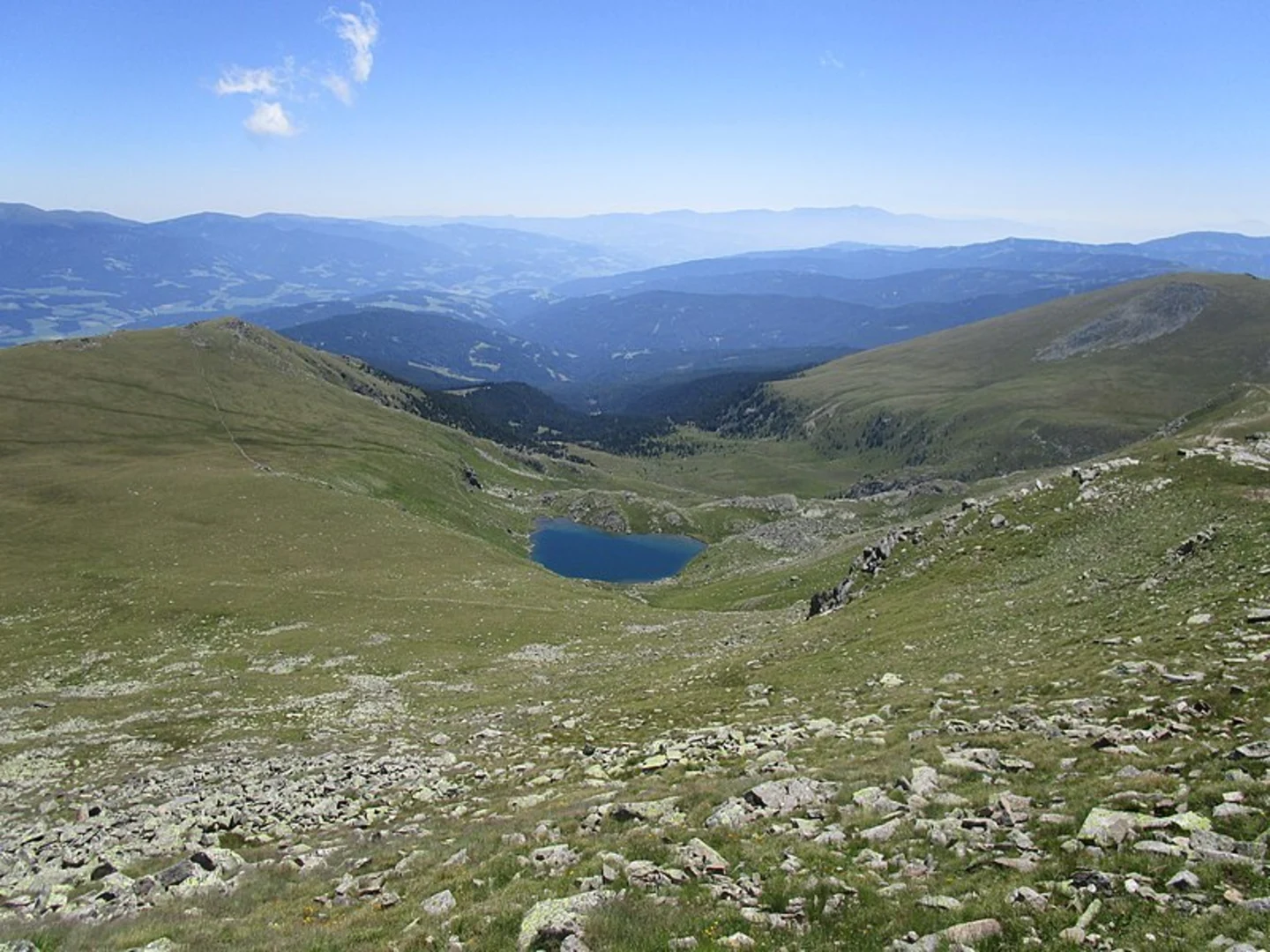 An image depicting the trail Small Zirbitzkogel Loop and its surrounding area.