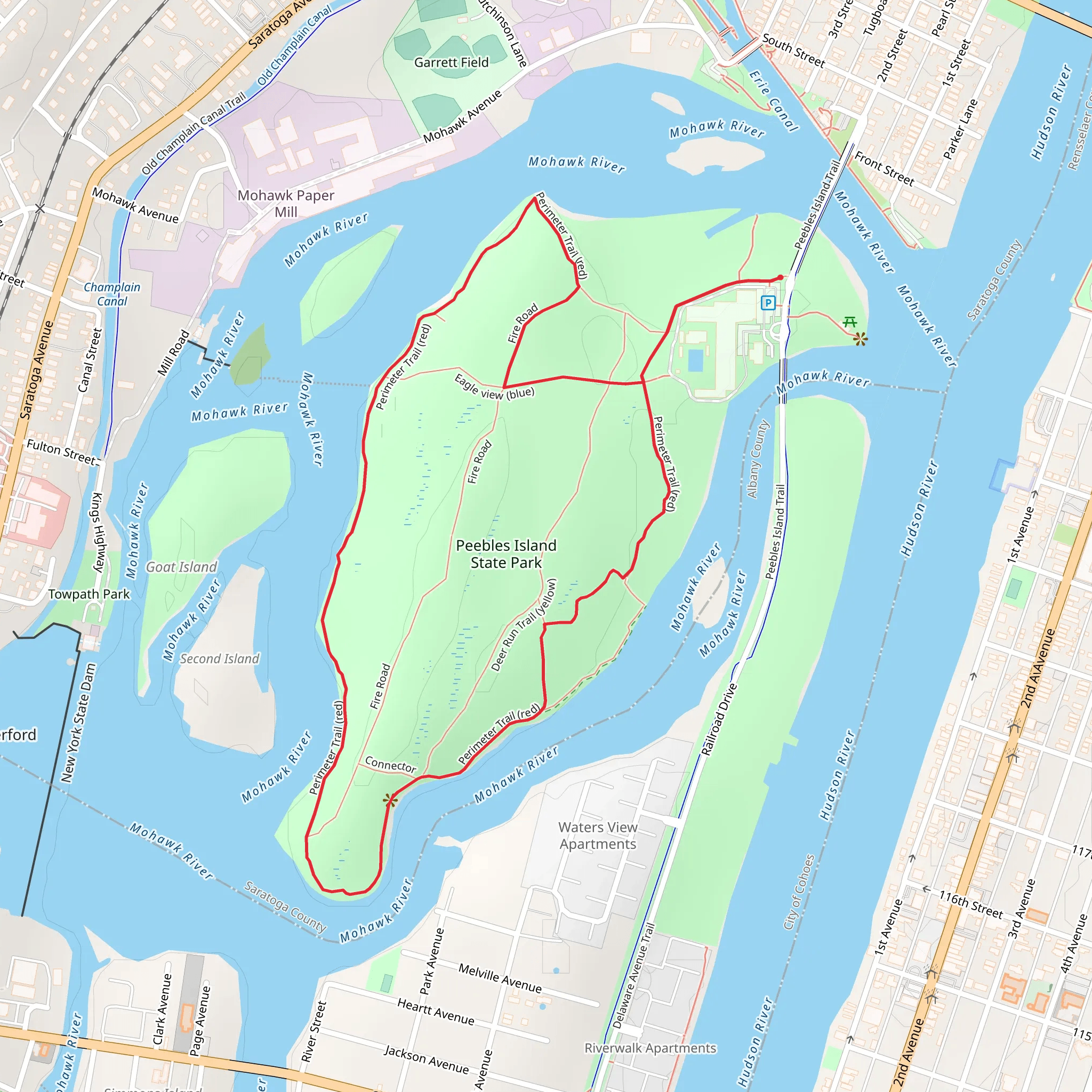 Perimeter Trail Loop mobile static map