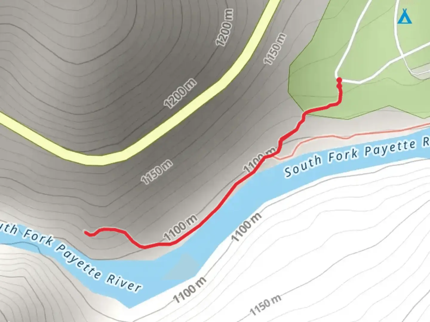 An image depicting the trail South Fork Payette River Walk and its surrounding area.
