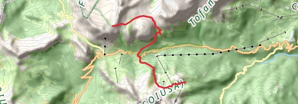 Alta Via 1 stage 4 Map