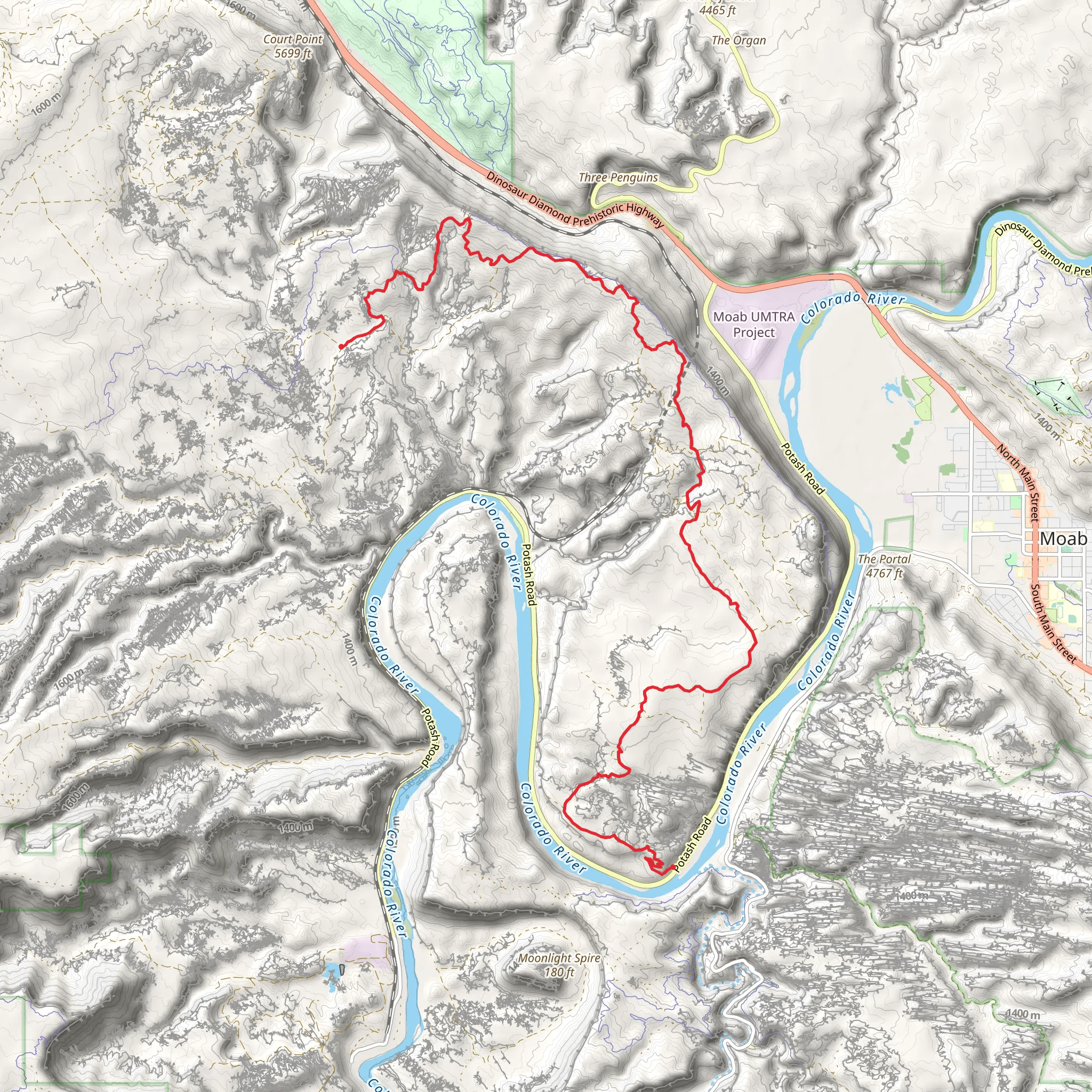 Golden Spike and Golden Bar Rim mobile static map