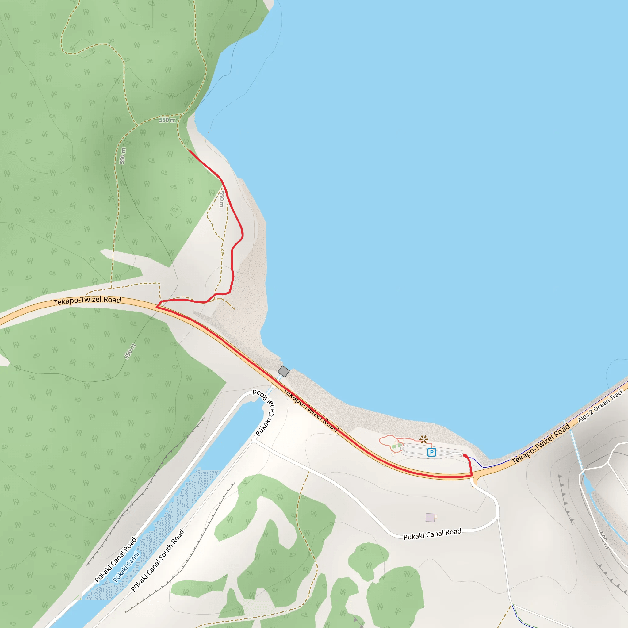 Marker Bay Track mobile static map