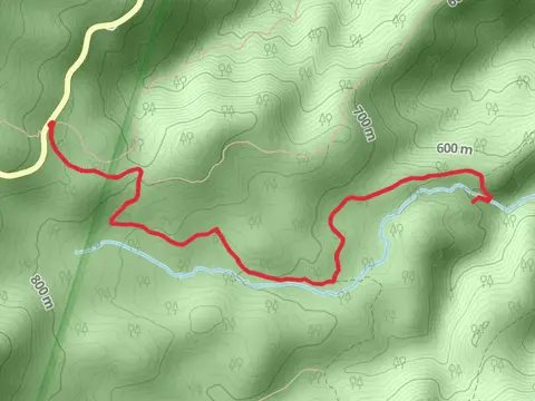 Cave Falls and White Rocks Trail via Hazel Mountain Trail