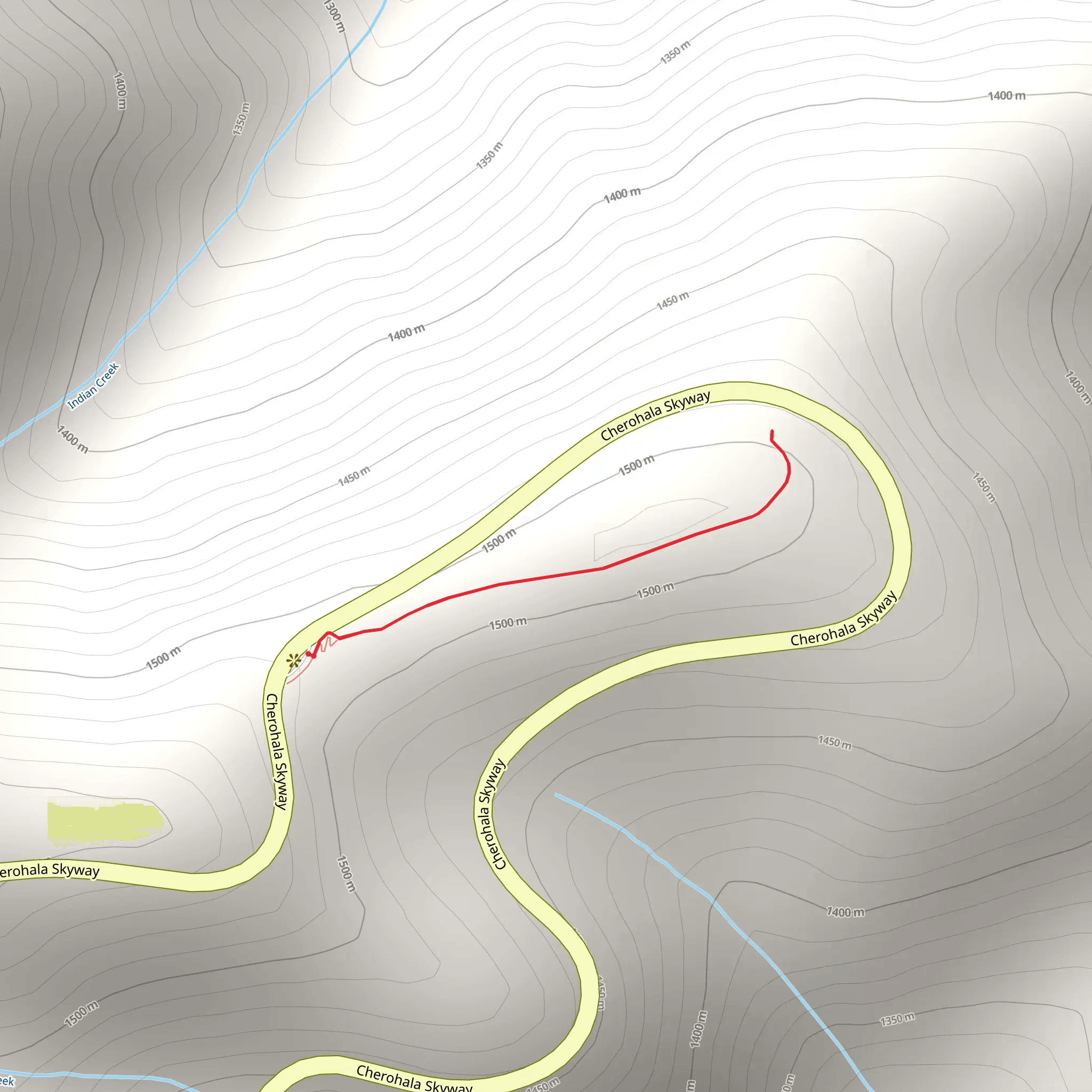 Cherohala Skyway mobile static map