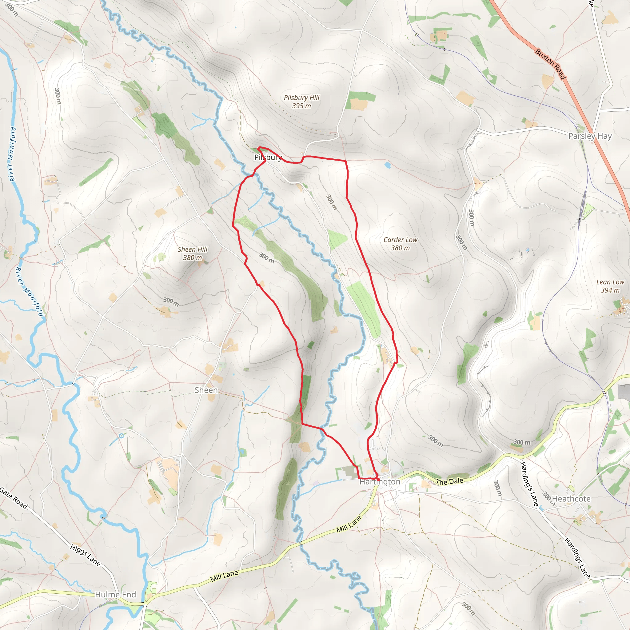 Hartington Pilsbury mobile static map