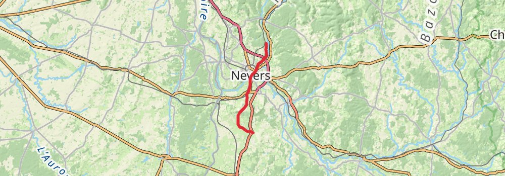 Camino Perl-Saint Jean Pied de Port via Vézelay stage 28 Map