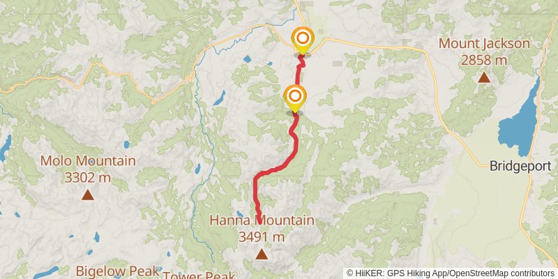 Burt Canyon Trail stage 2 Map