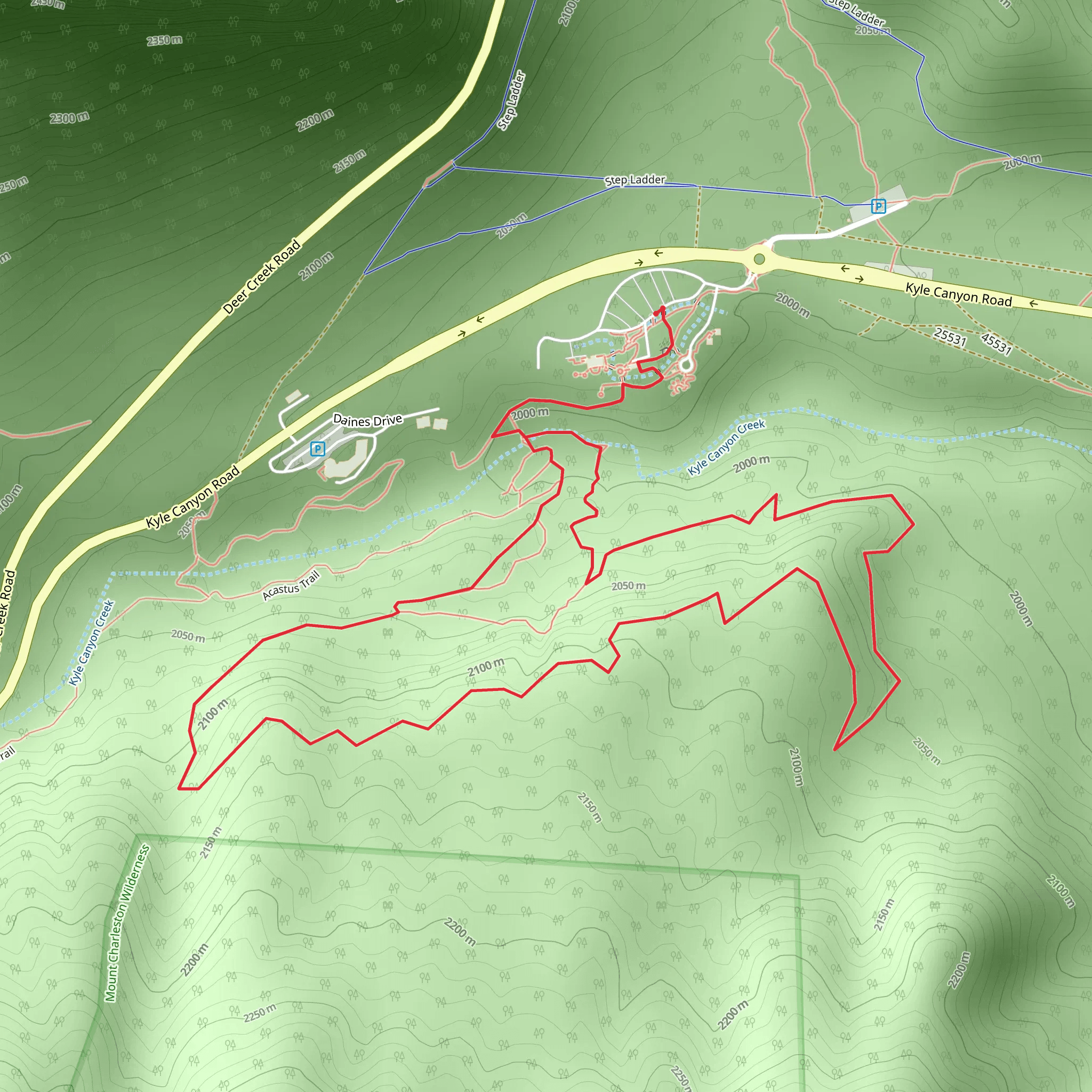 Kyle Canyon Road Loop mobile static map