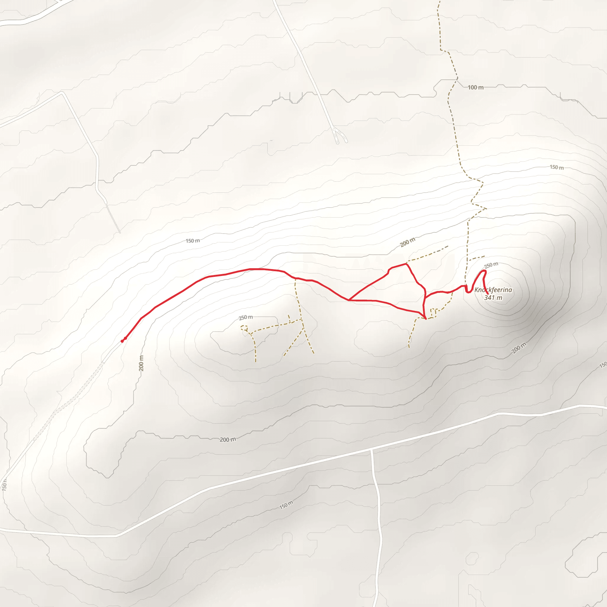 Knockfierna Famine Memorial Loop mobile static map