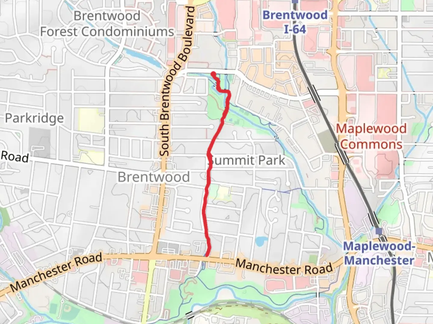 An image depicting the trail Broughton Park - Rogers Parkway and its surrounding area.