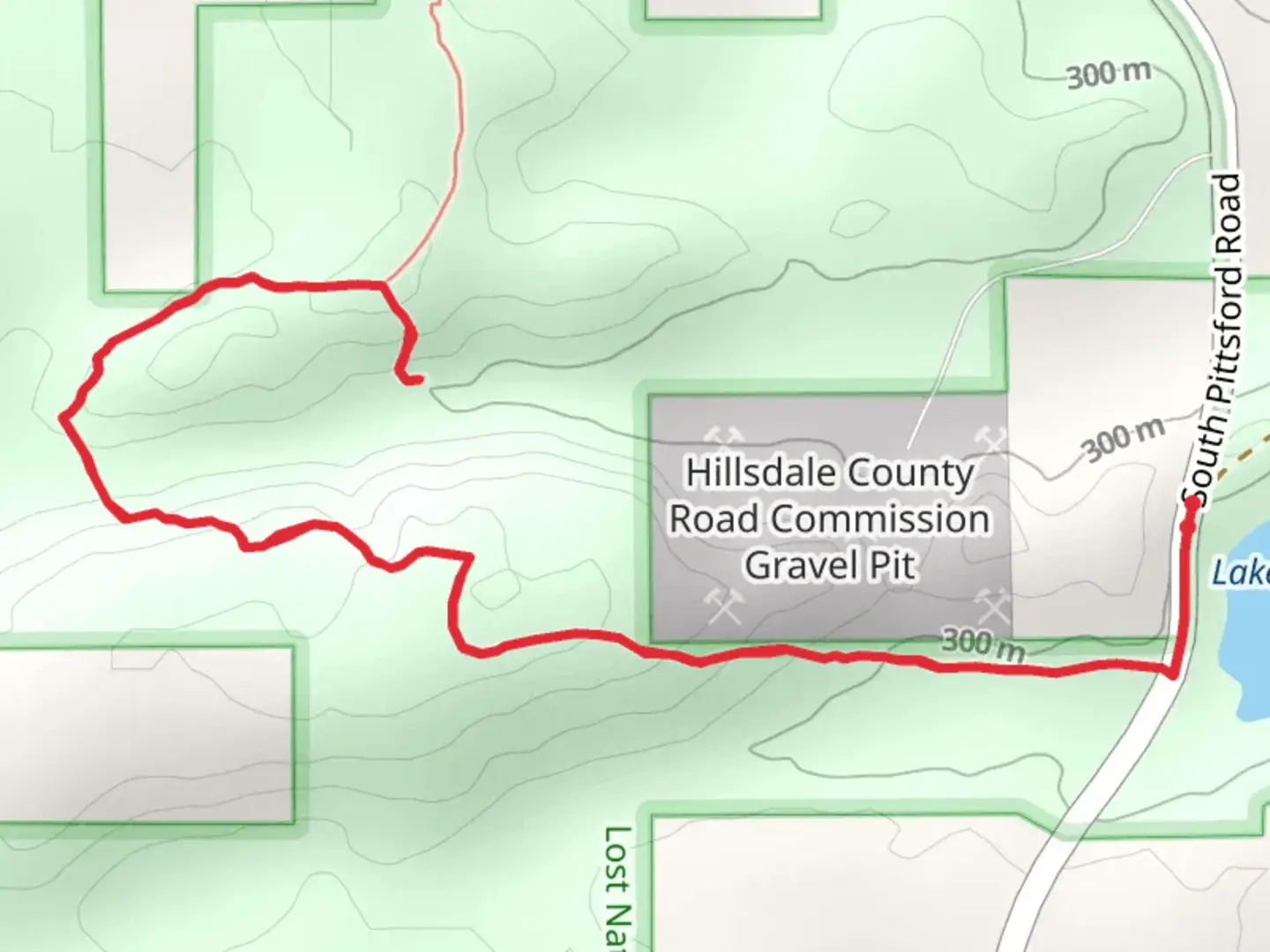 An image depicting the trail Lake Number Two Overlook Scenic Trail and its surrounding area.