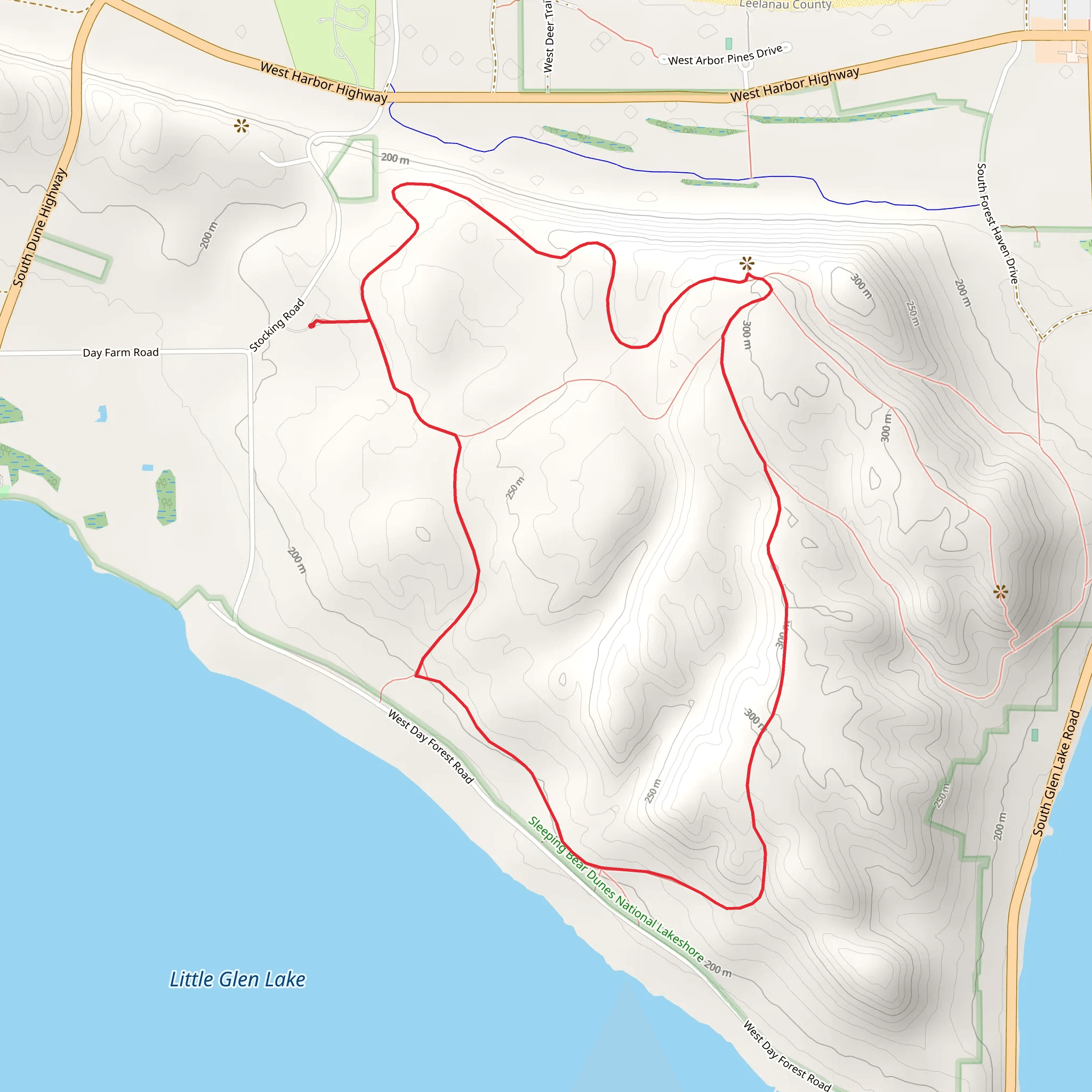 Alligator Trail and Advanced Trail mobile static map