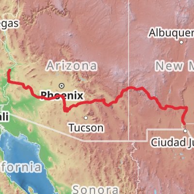 American Perimeter Trail - Southwest Primary mobile static map