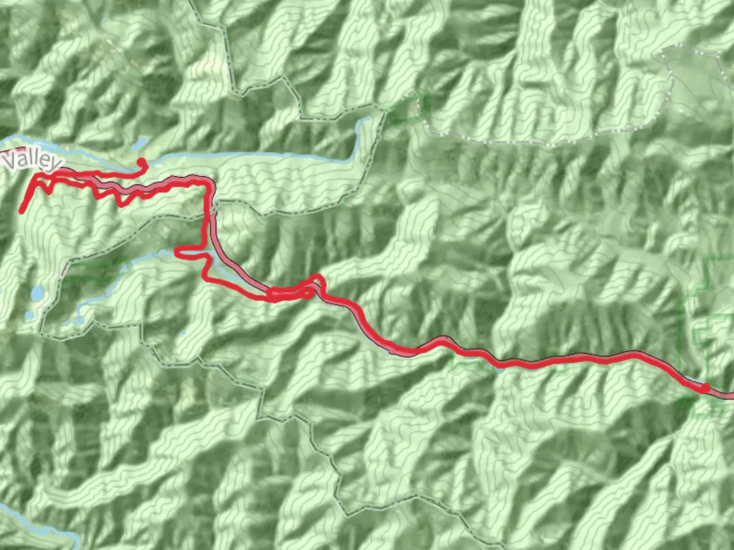 An image depicting the trail NorPac Trail - Saltese and its surrounding area.