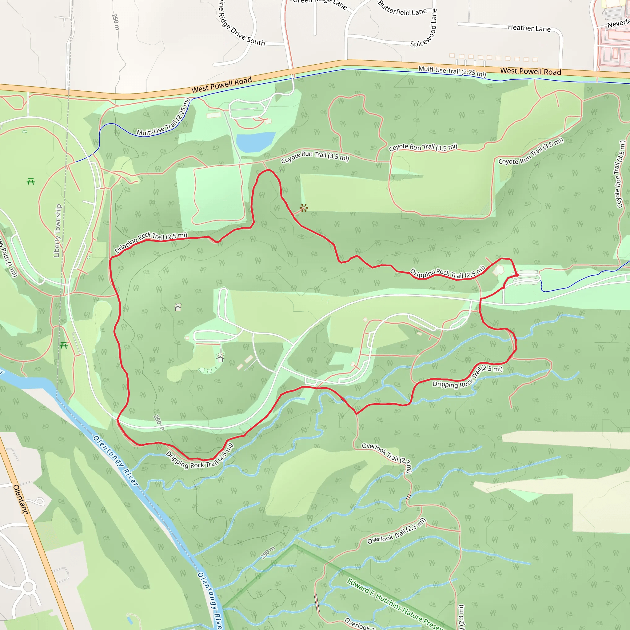 Dripping Rock Loop Trail mobile static map