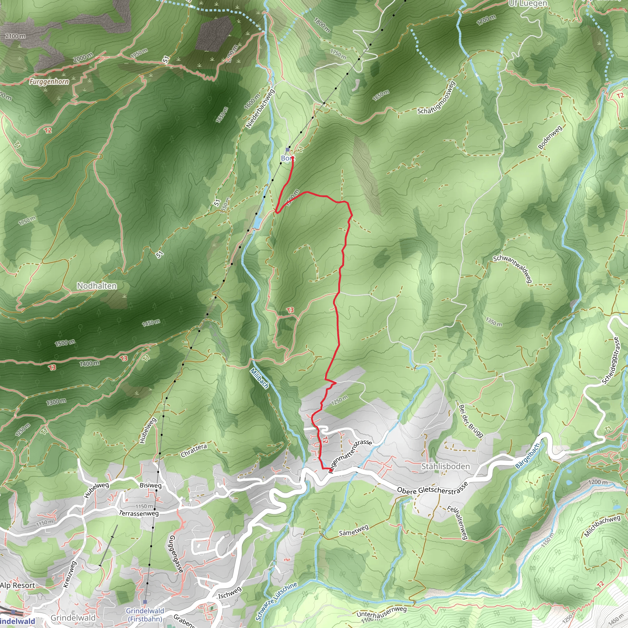 Grindelwald - Bort No 15 mobile static map