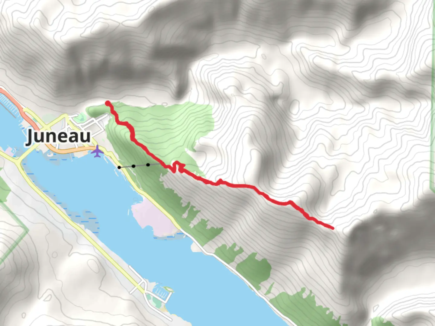 An image depicting the trail Gastineau Peak and Roberts Peak and its surrounding area.