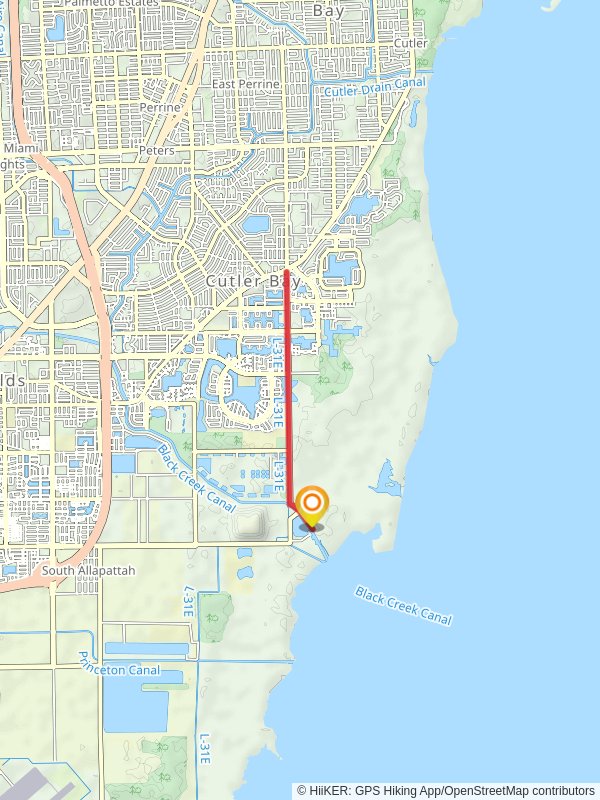 Biscayne Trail mobile static map