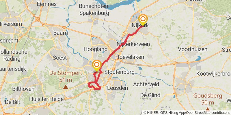 Westerborkpad stage 5 Map