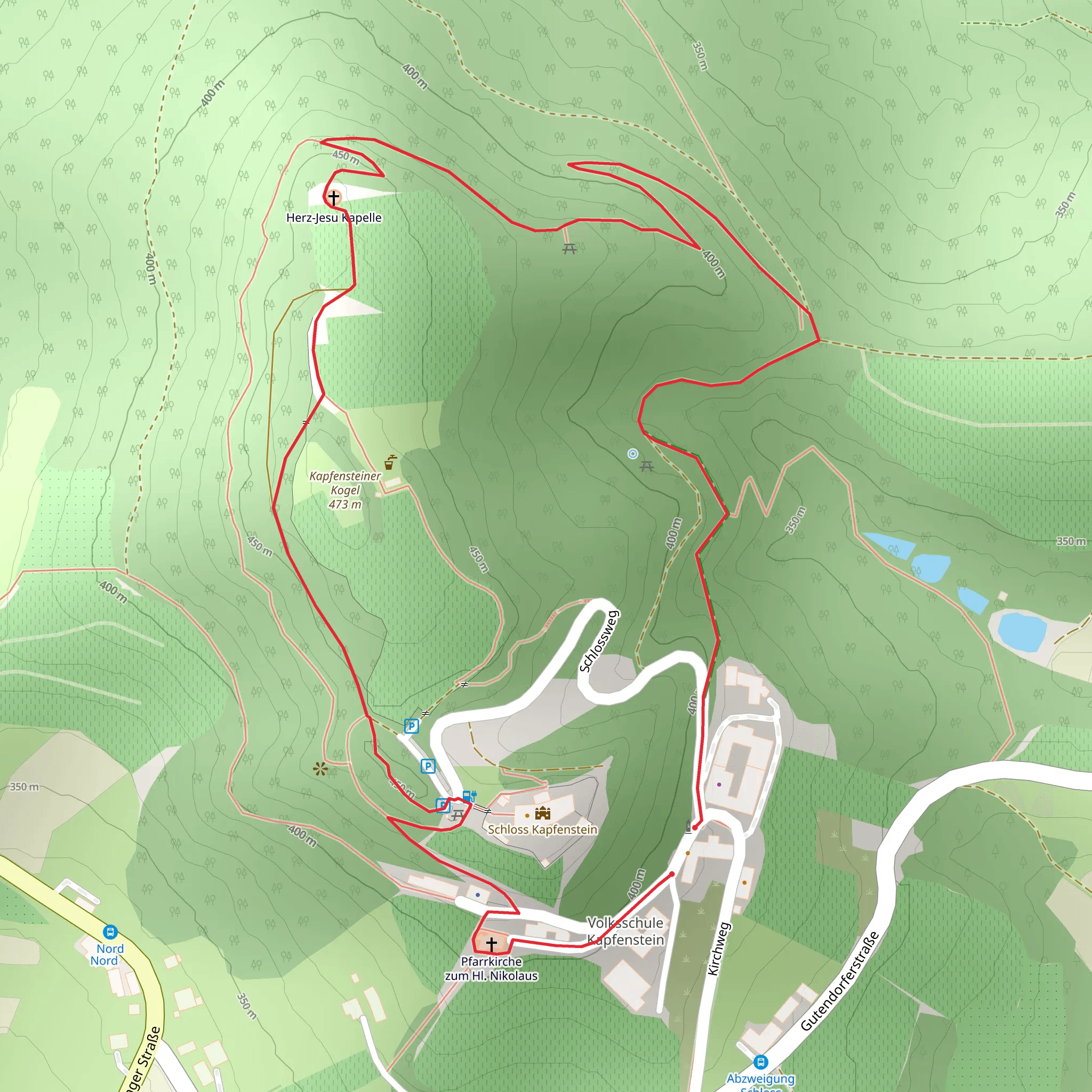 Weg der Besinnung mobile static map