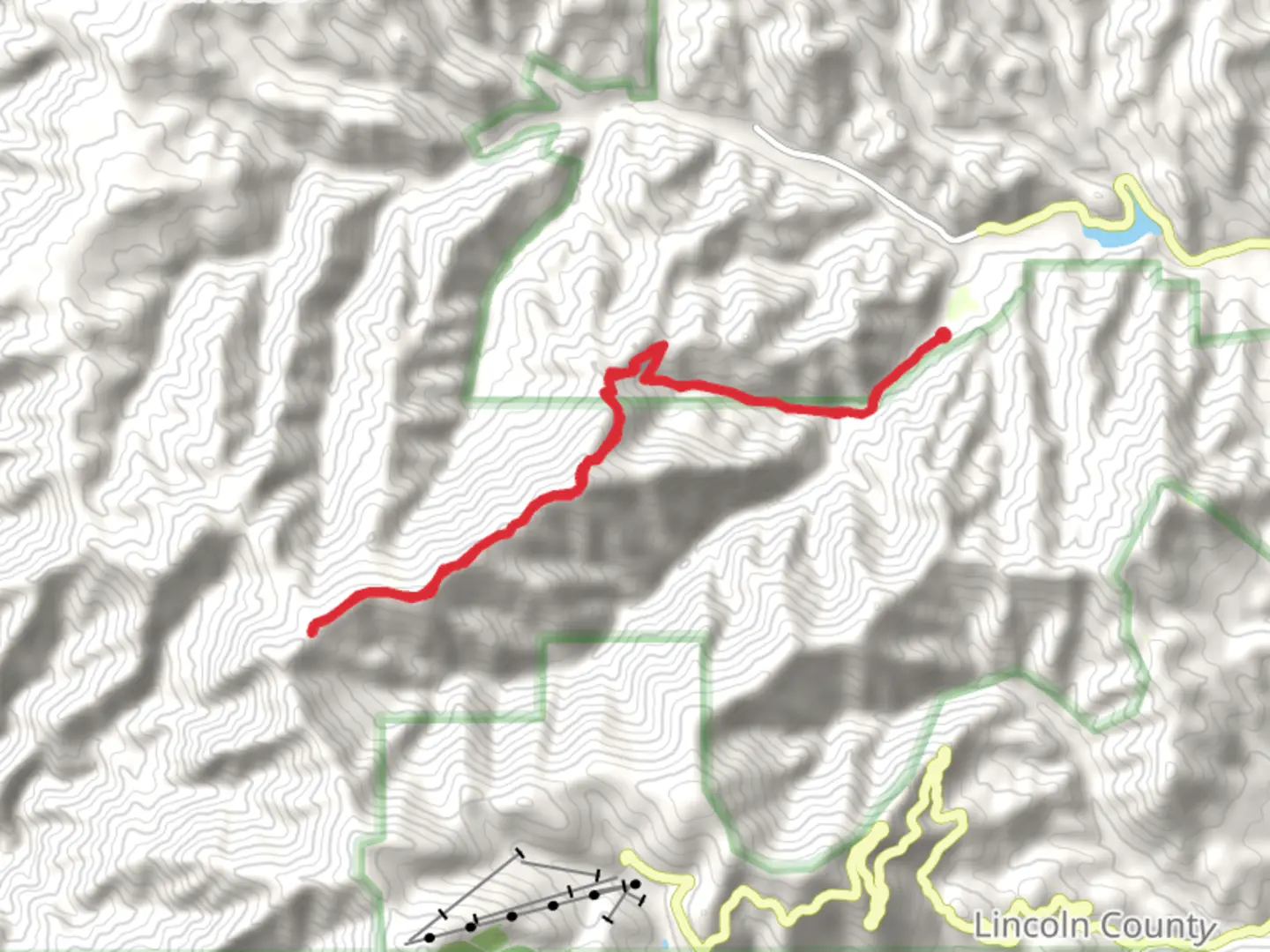 An image depicting the trail Bluefront Trail and its surrounding area.
