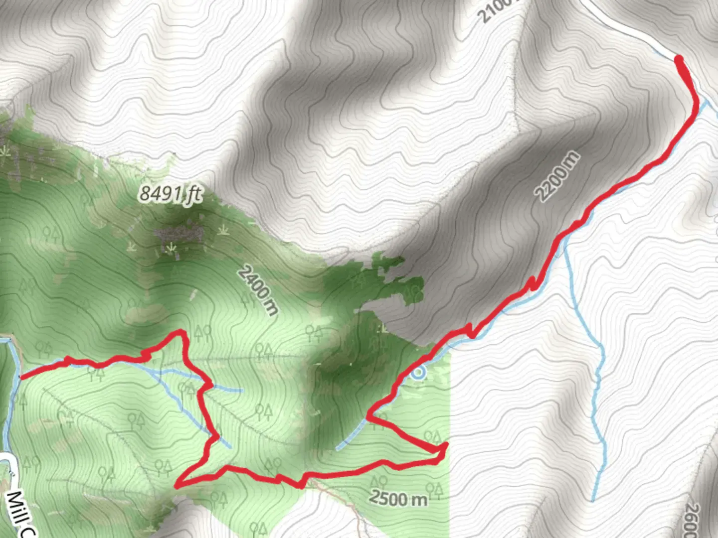 An image depicting the trail Lambs Canyon Trail and its surrounding area.