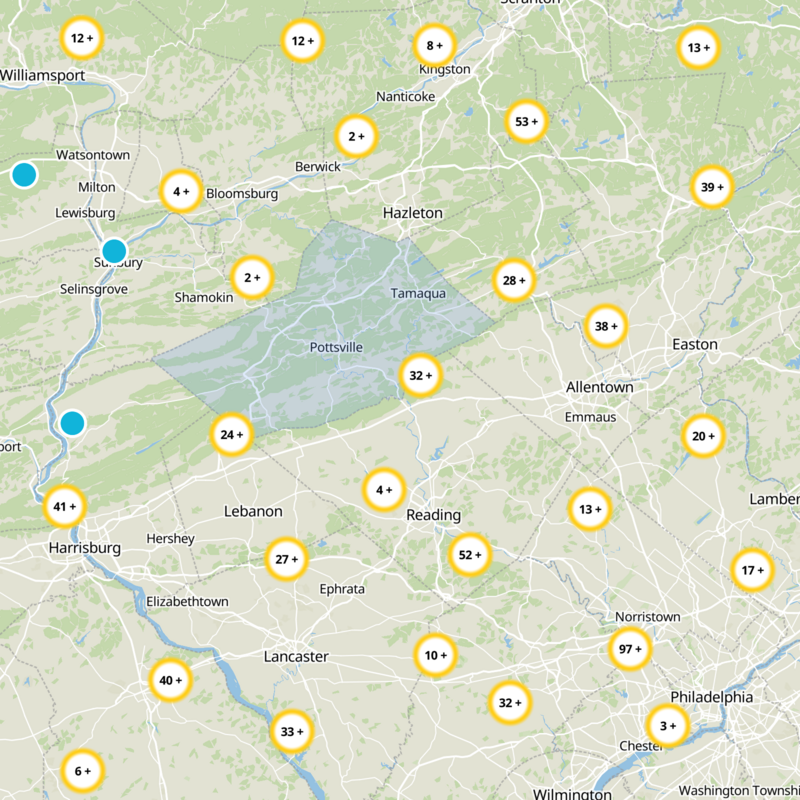 Schuylkill County Static Map