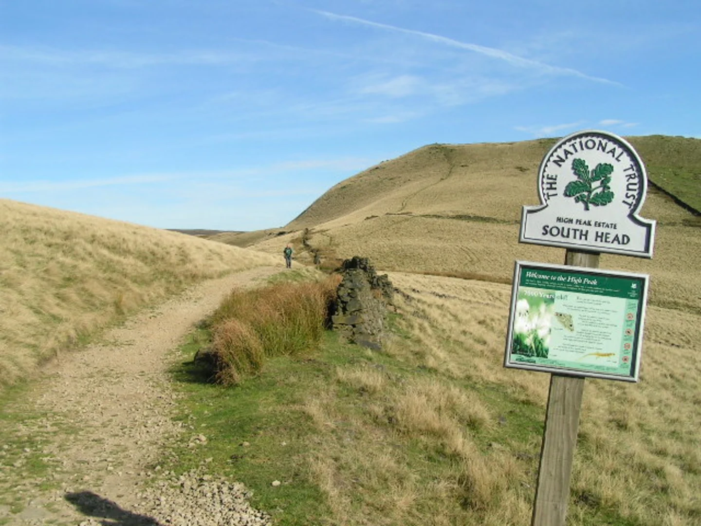An image depicting the trail Swine's Back and South Head Loop - Edale and its surrounding area.