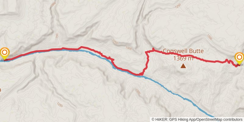 Hayduke Trail stage 64 Map