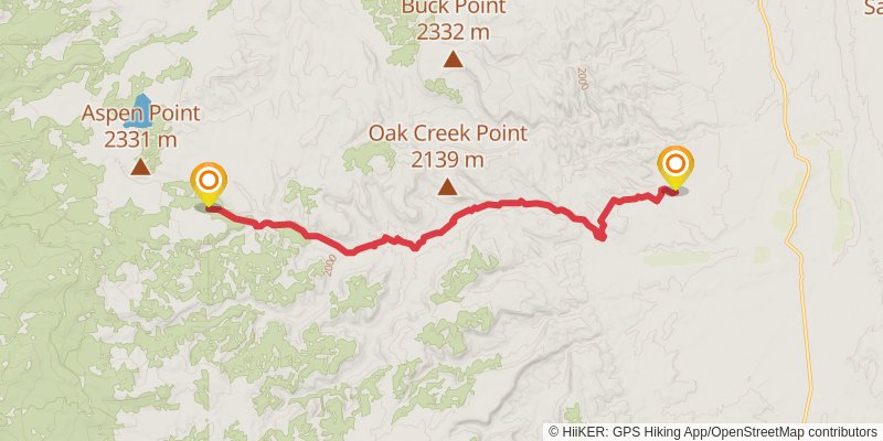 American Discovery Trail - Utah stage 31 Map