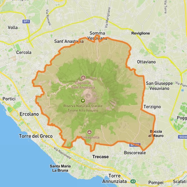 Vesuvius National Park mobile static map