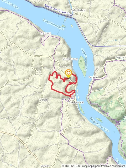 York Furnace North Loop trail via Mason-Dixon Trail